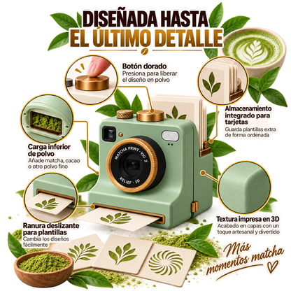 Cámara de matcha art · diseños en 1 clic