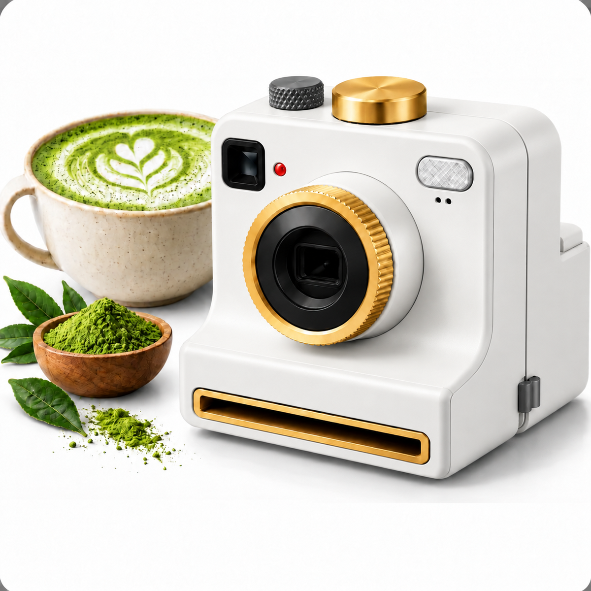 Cámara de matcha art · diseños en 1 clic