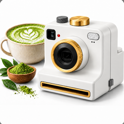 Cámara de matcha art · diseños en 1 clic